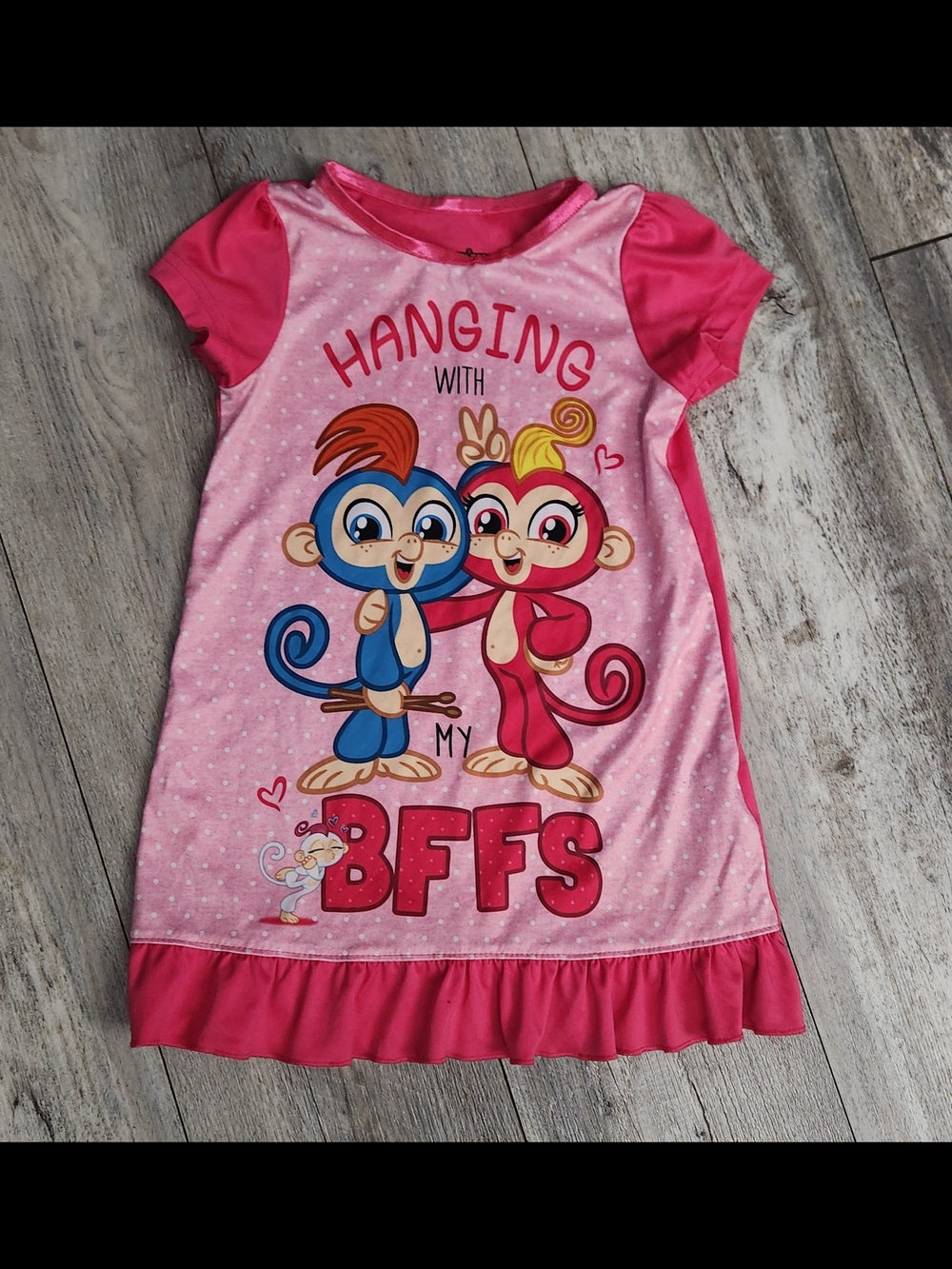 Girls Pink 'Hanging with My BFFs' Fingerlings Nightgown